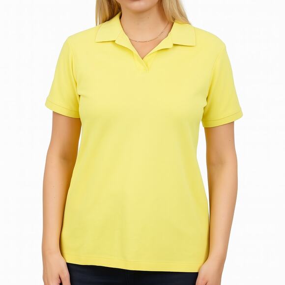 CUTTER AND BUCK Yellow Short Sleeve Polo T-Shirt - Picture 1 of 13